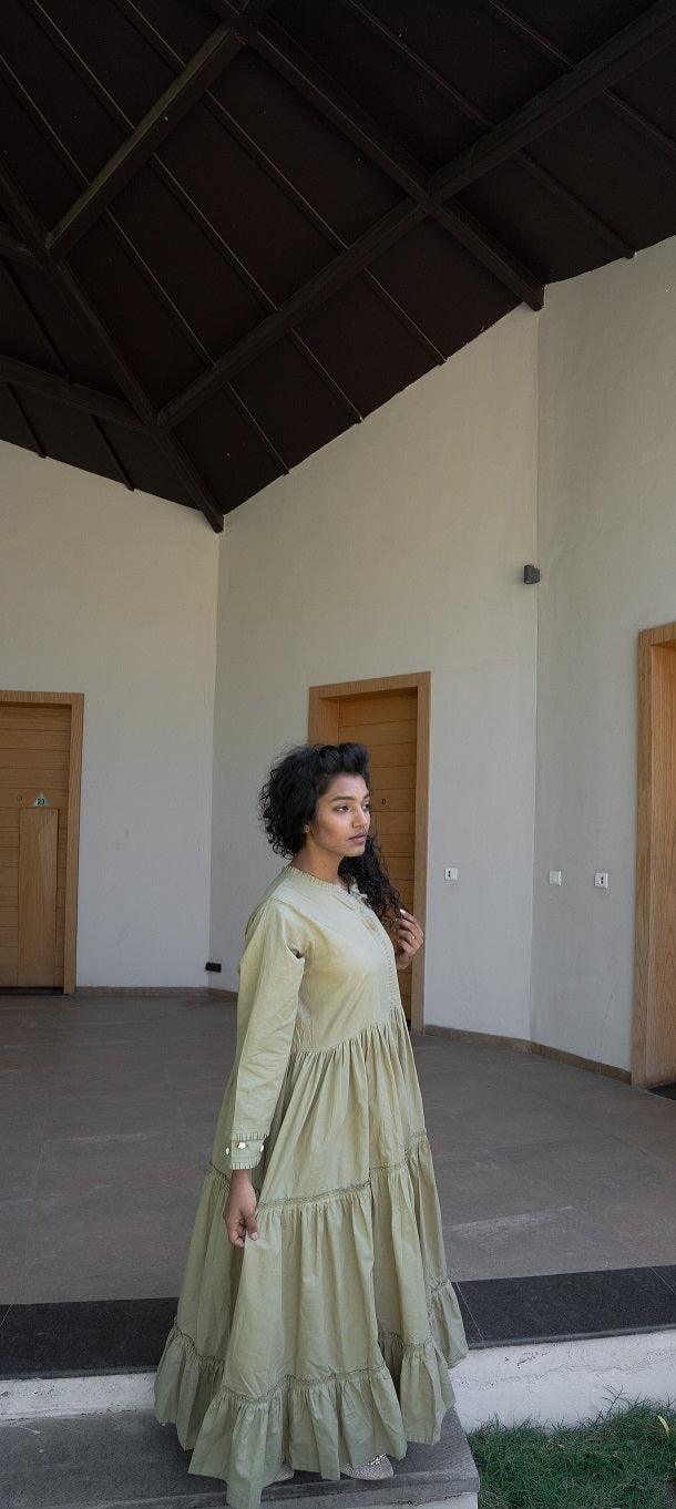 Adole Dress - Pista Green - OurDve