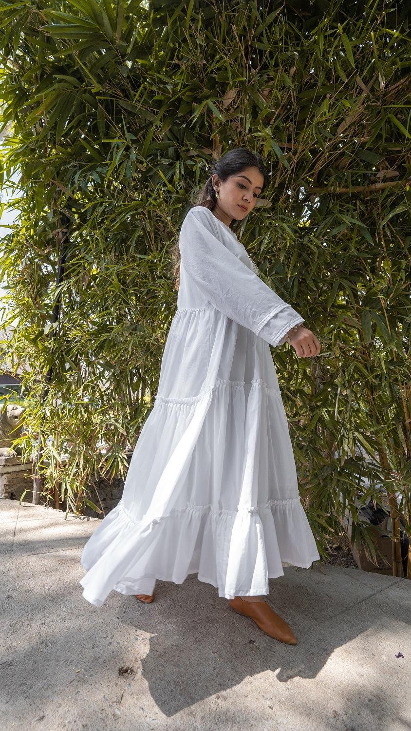 Adole Dress - White - OurDve