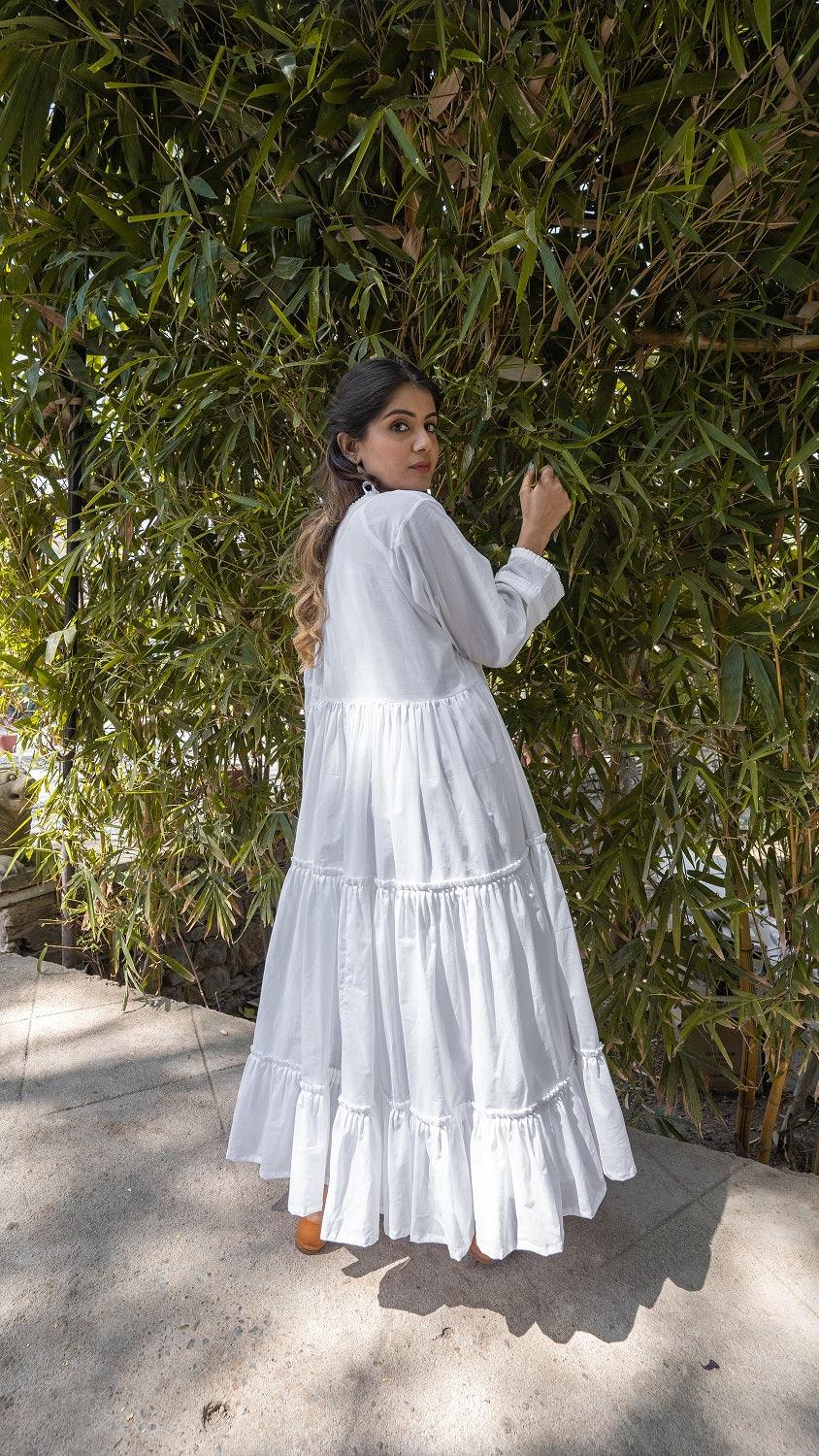 Adole Dress - White - OurDve