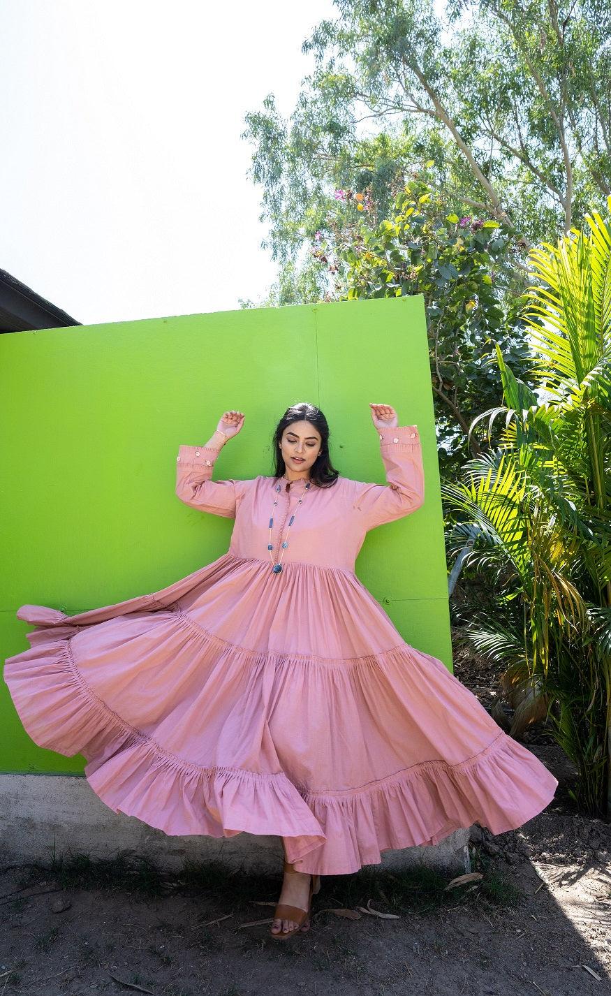 Adole Dress - Pink - OurDve