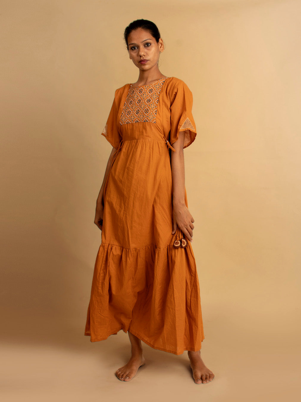 Kaira Dress - Tan - OurDve