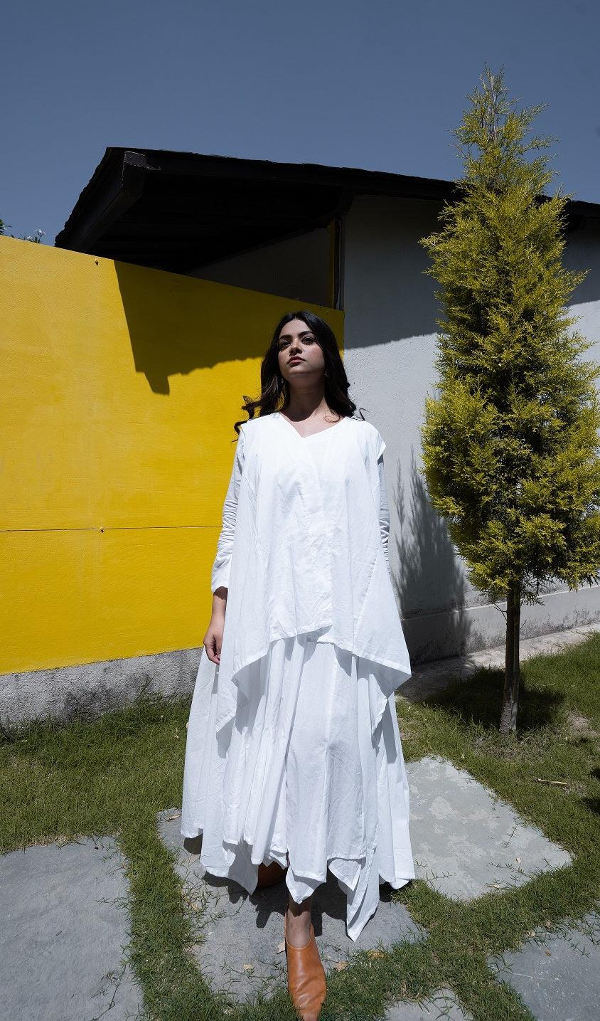 Mocking Bird Dress - White - OurDve