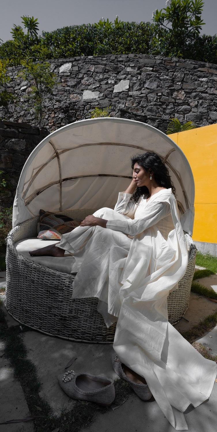 Mocking Bird Dress - Beige - OurDve