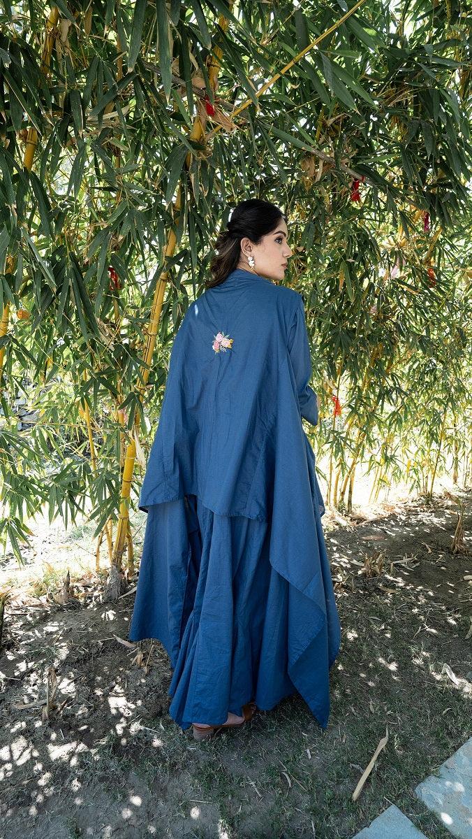 Mocking Bird Dress - Dark Blue - OurDve