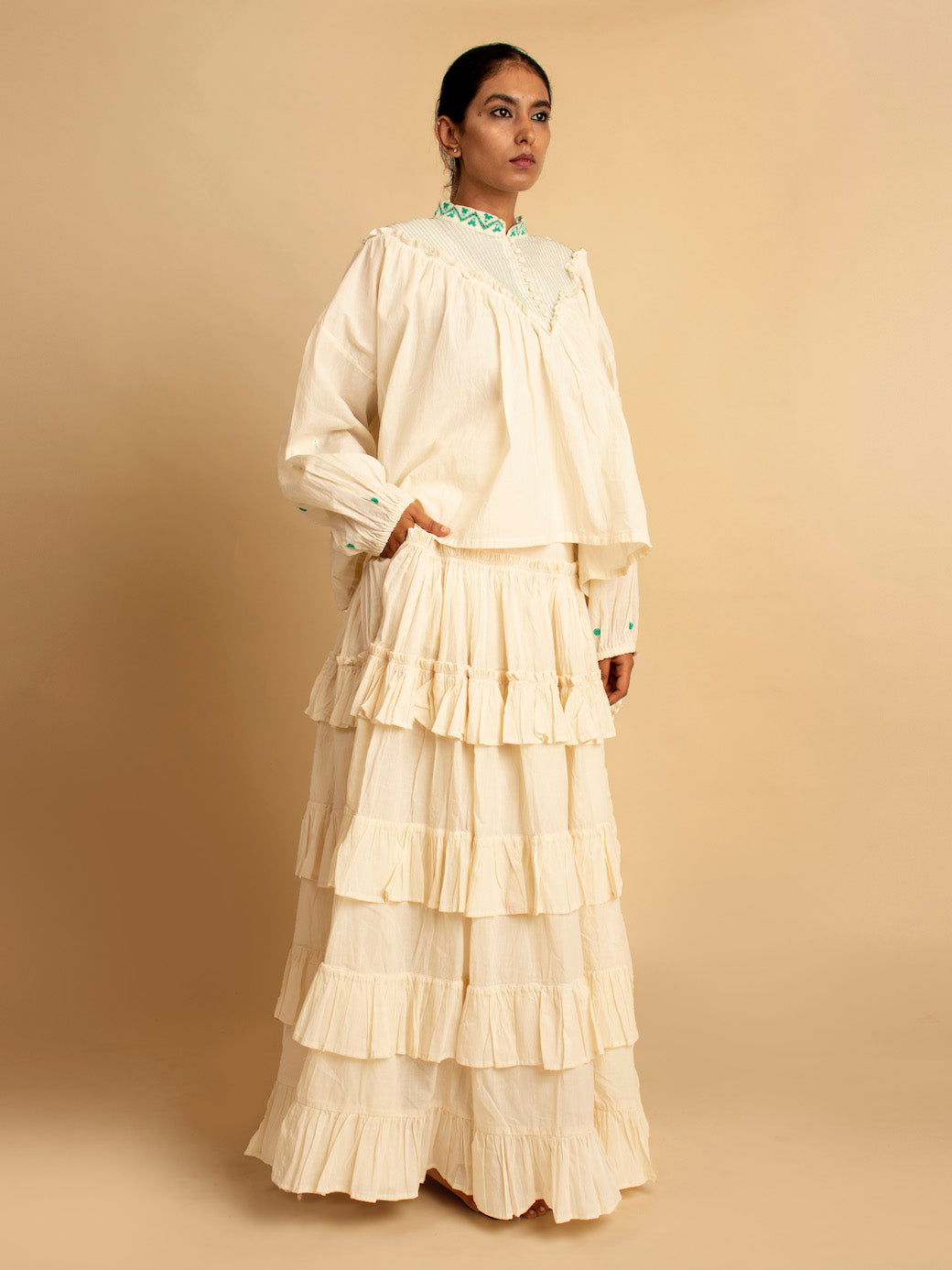 Nomad Skirt - Beige - OurDve