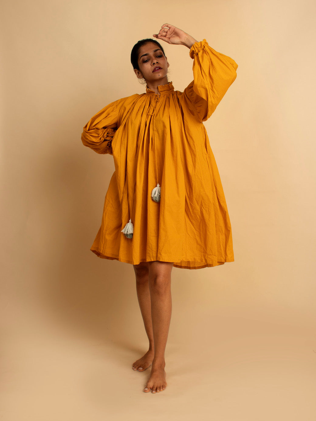 Rabh Dress - Mustard - OurDve