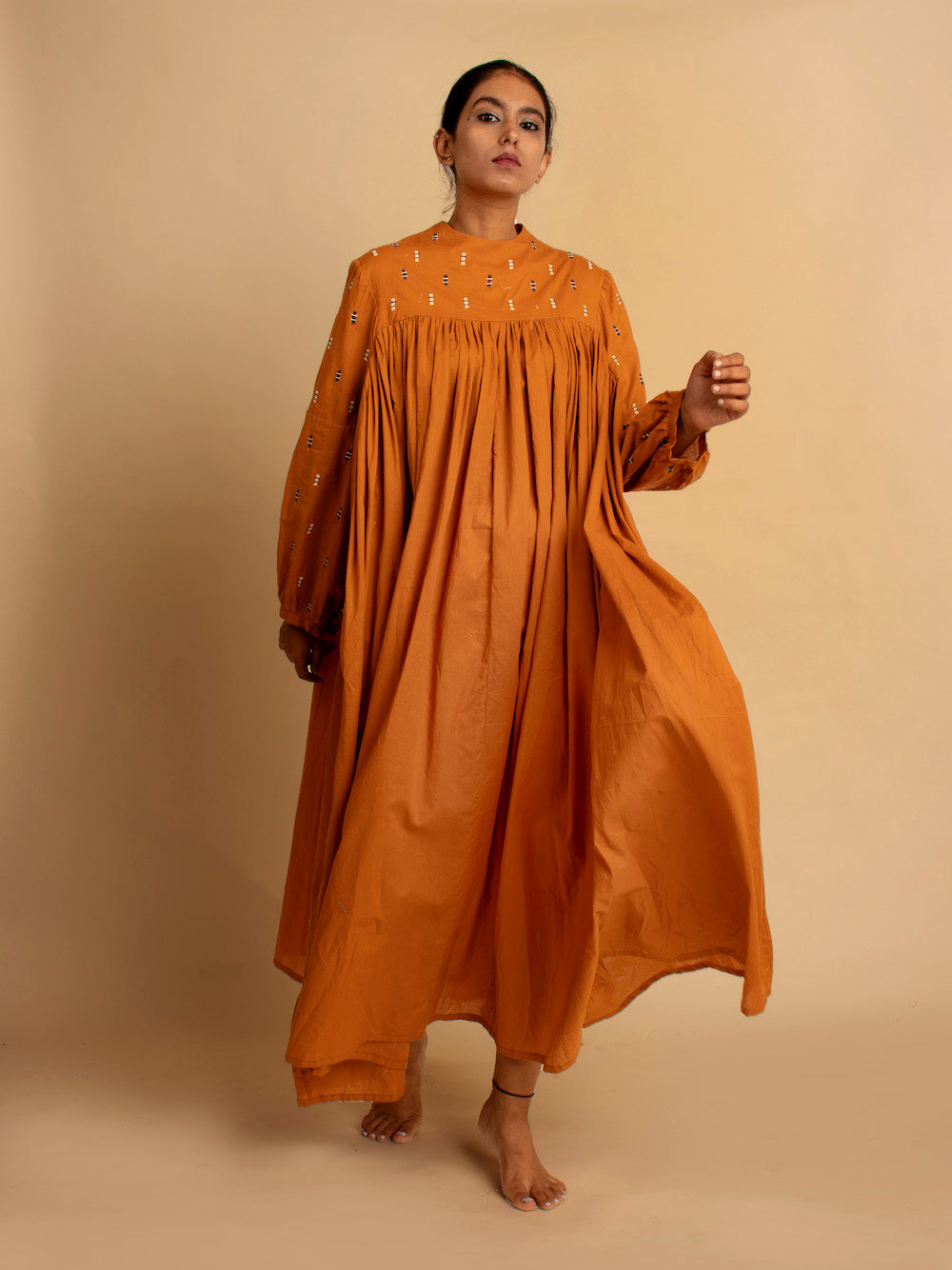 Reba Dress - Tan - OurDve