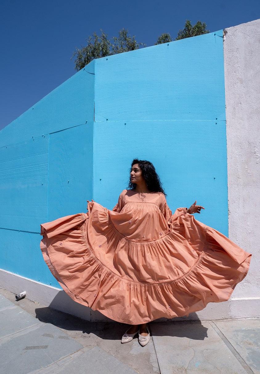 Twin Dress - Peach - OurDve