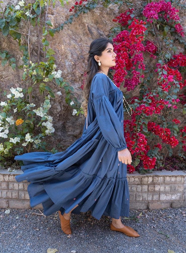 Twin Dress - Dark Blue - OurDve