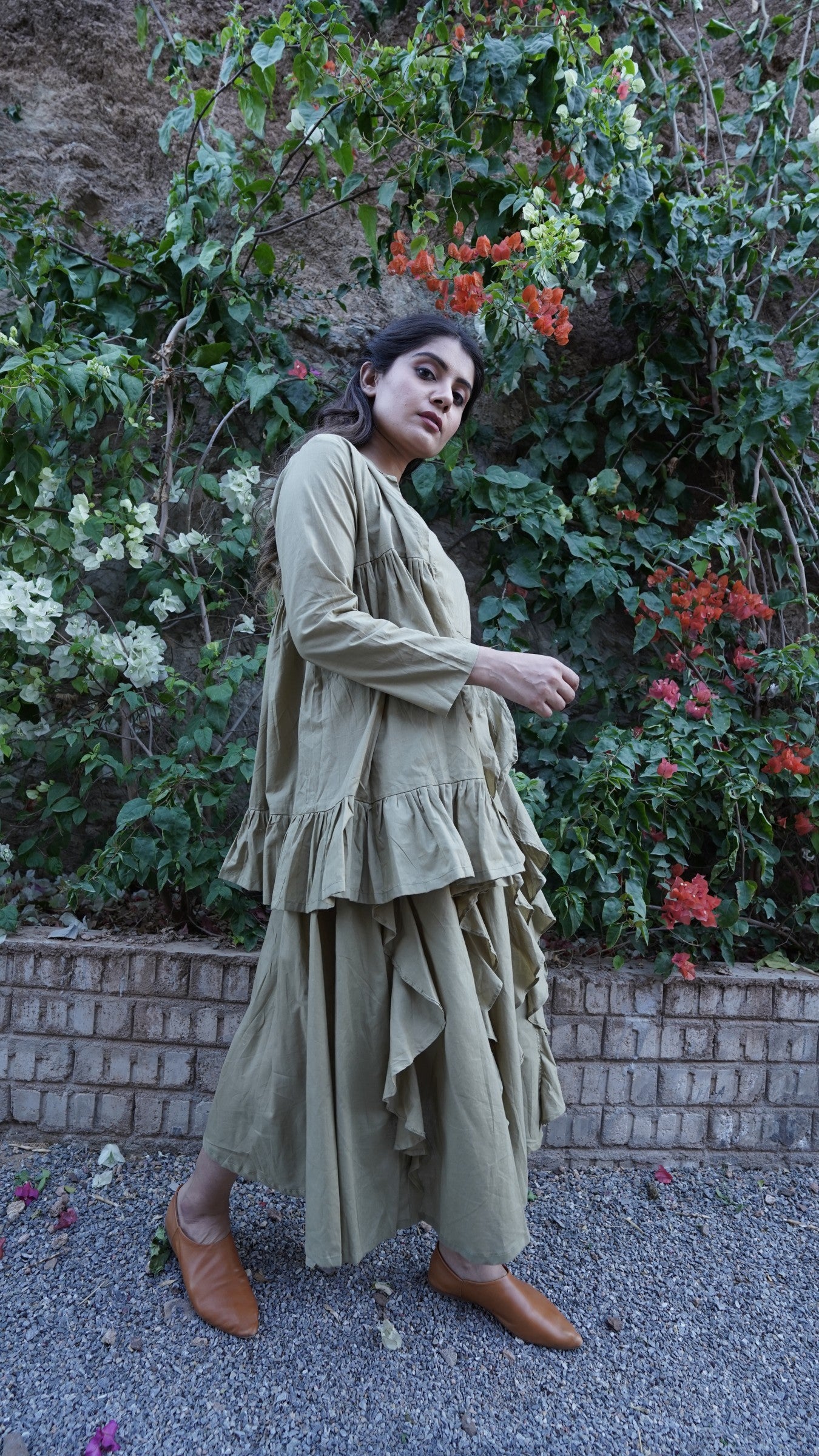 Aster Dress - Pista Green - OurDve