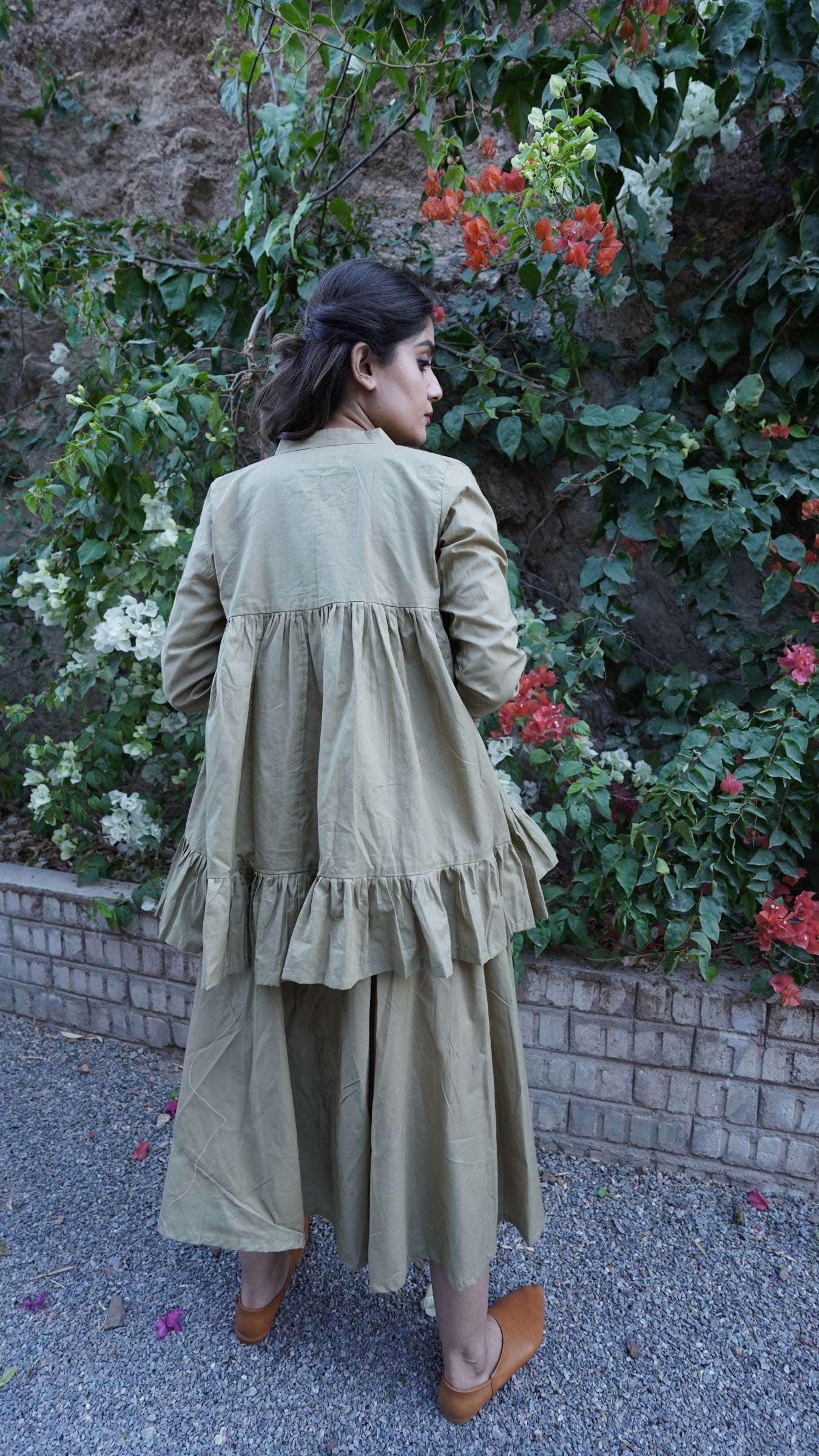 Aster Dress - Pista Green - OurDve