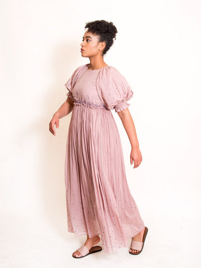 Coral Dress Mul Cotton - Ash Pink - OurDve