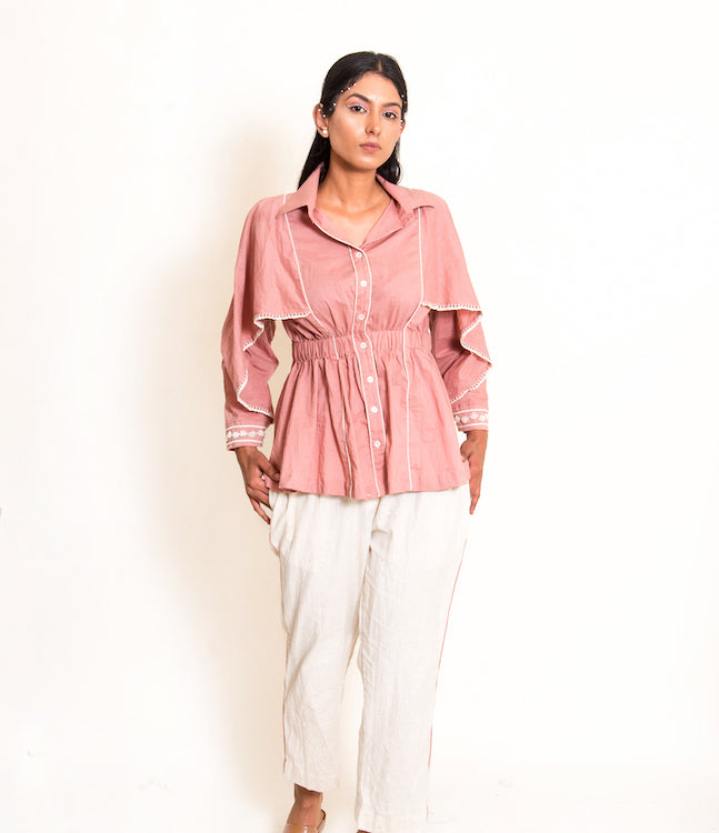 Cuttle Set (Top + Pants) Mul Cotton Onion Pink - OurDve