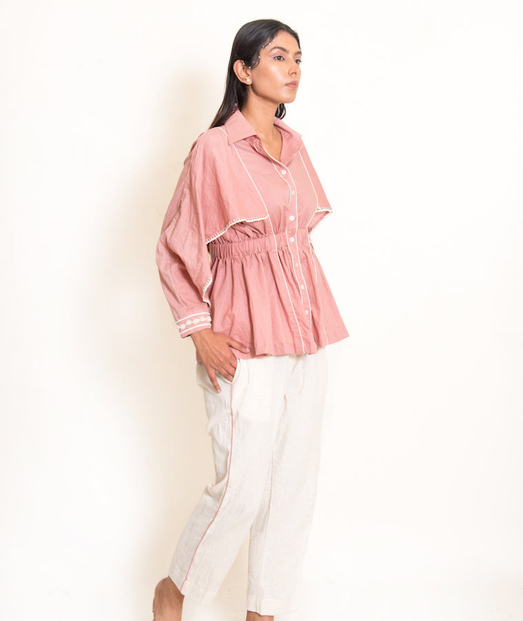 Cuttle Set (Top + Pants) Mul Cotton Onion Pink - OurDve
