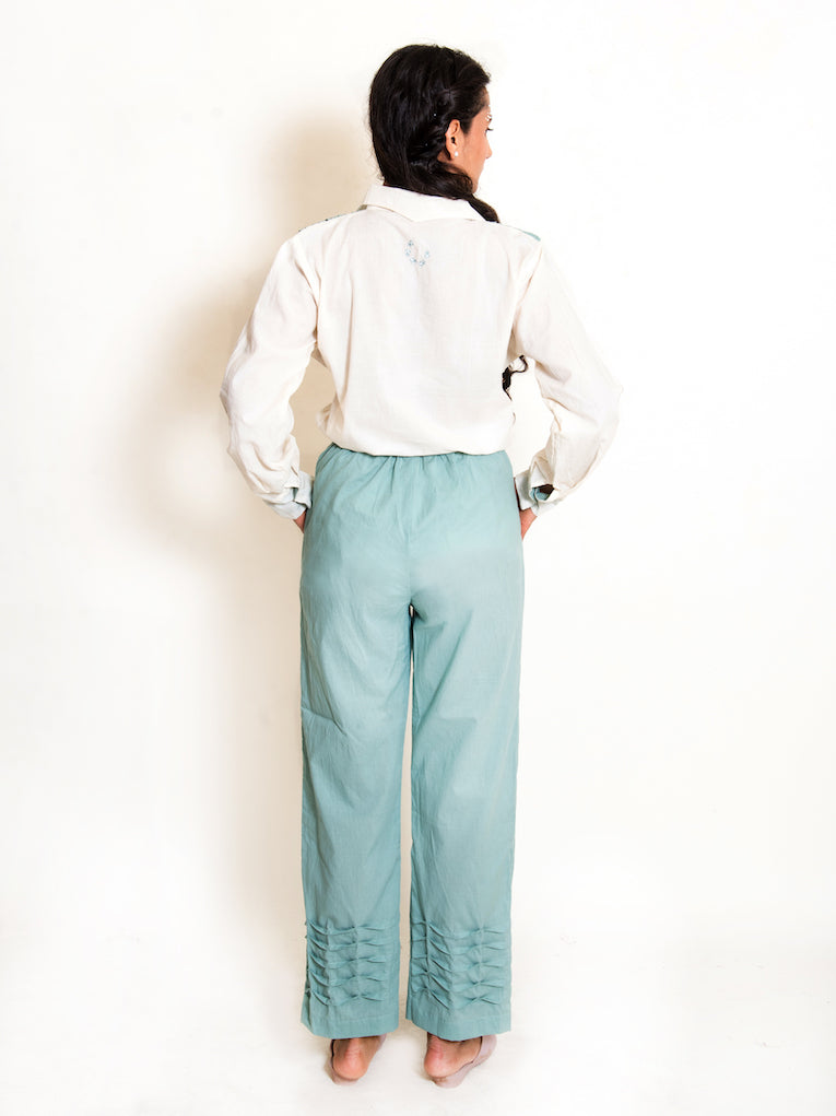 Finn Set (Top + Pants) Mul Cotton Mint Green - OurDve