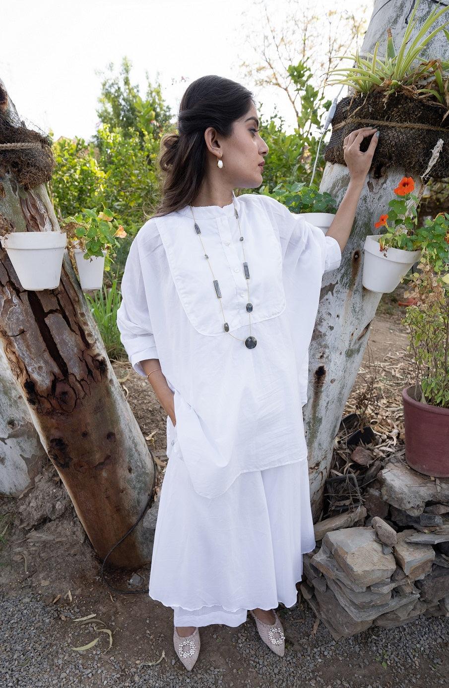 Flared Pants - White - OurDve