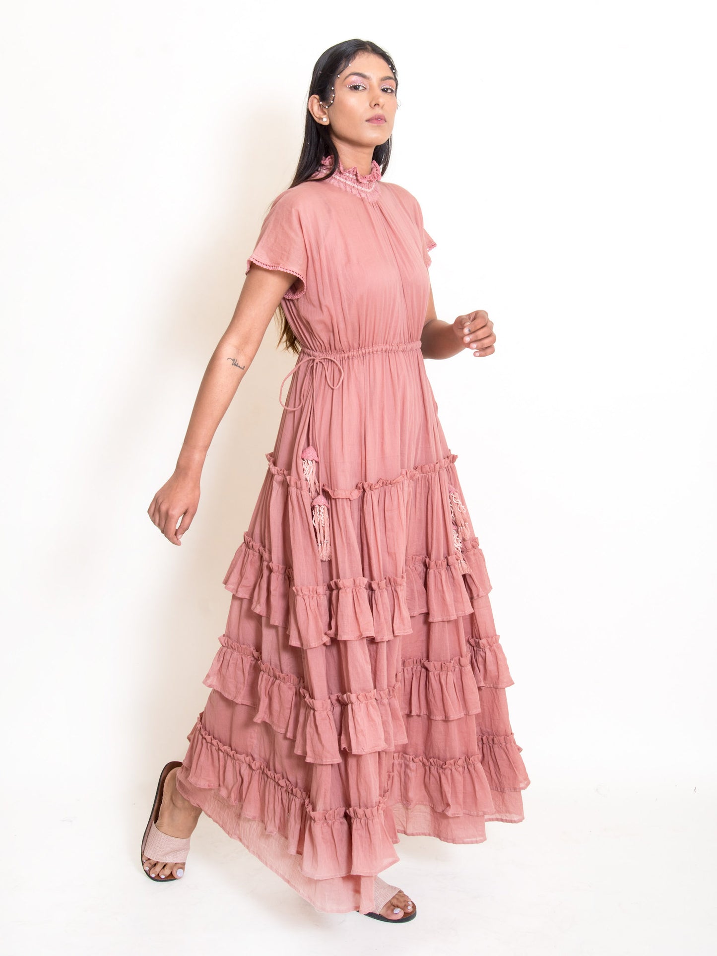 Jellf Dress Mul Cotton - Onion Pink - OurDve