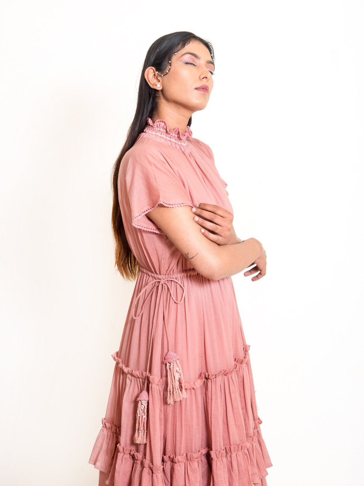 Jellf Dress Mul Cotton - Onion Pink - OurDve