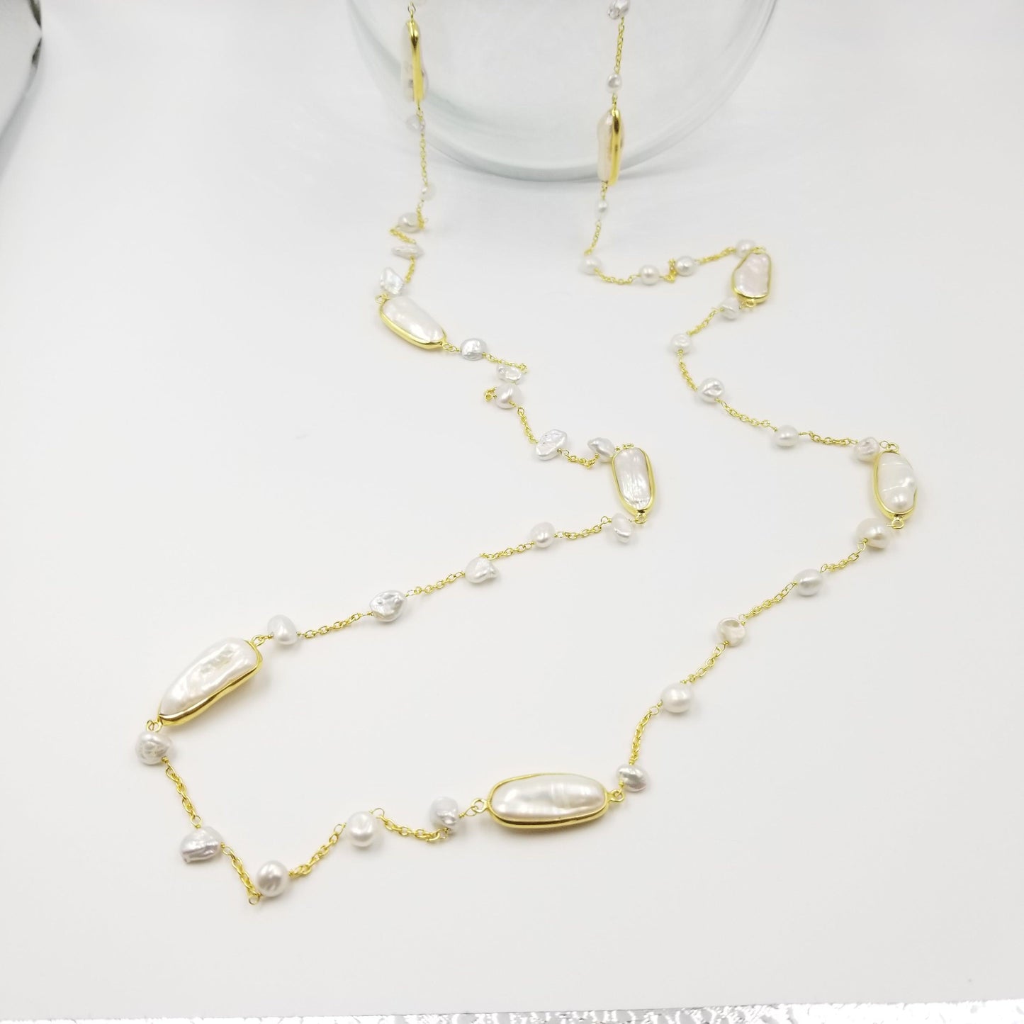 Long Running Water Pearl Necklace - OurDve