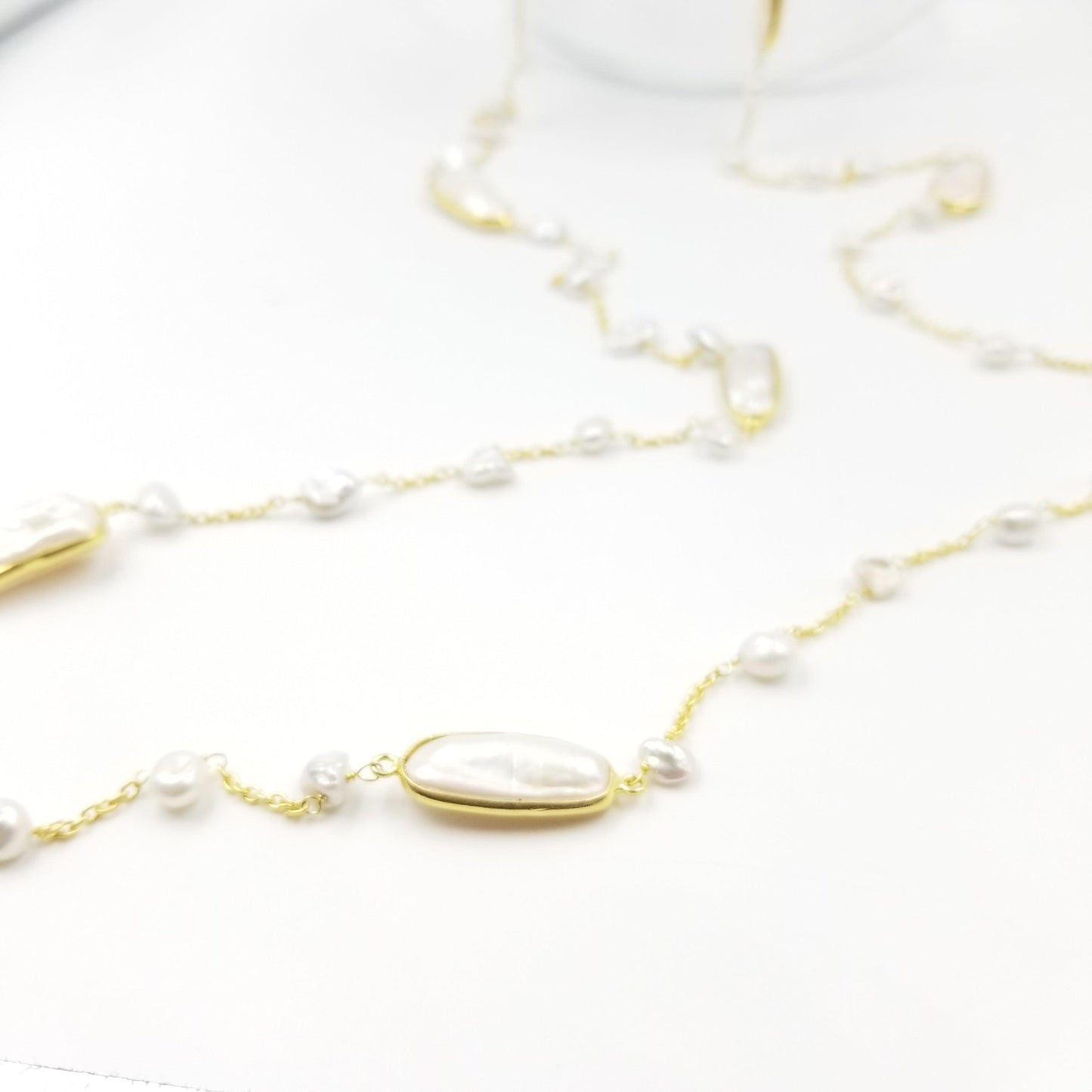 Long Running Water Pearl Necklace - OurDve