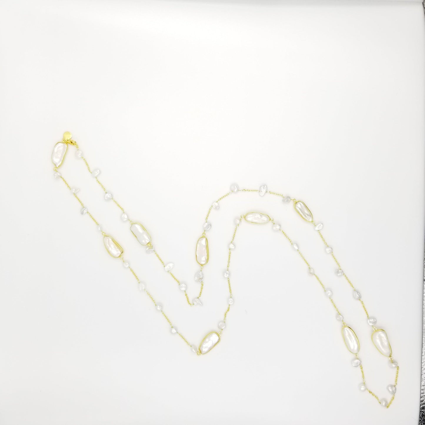 Long Running Water Pearl Necklace - OurDve