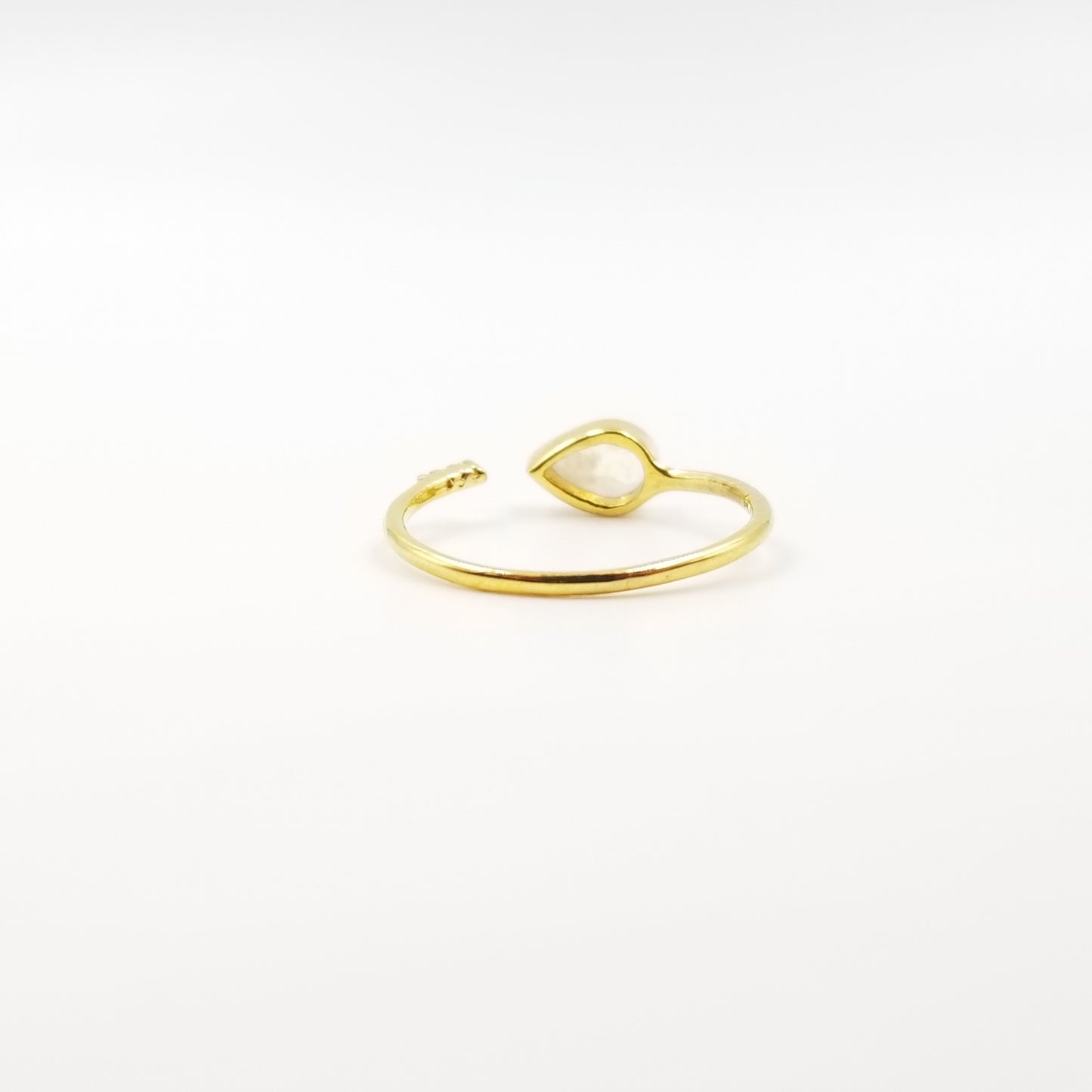 Moonstone Drop Ring - OurDve