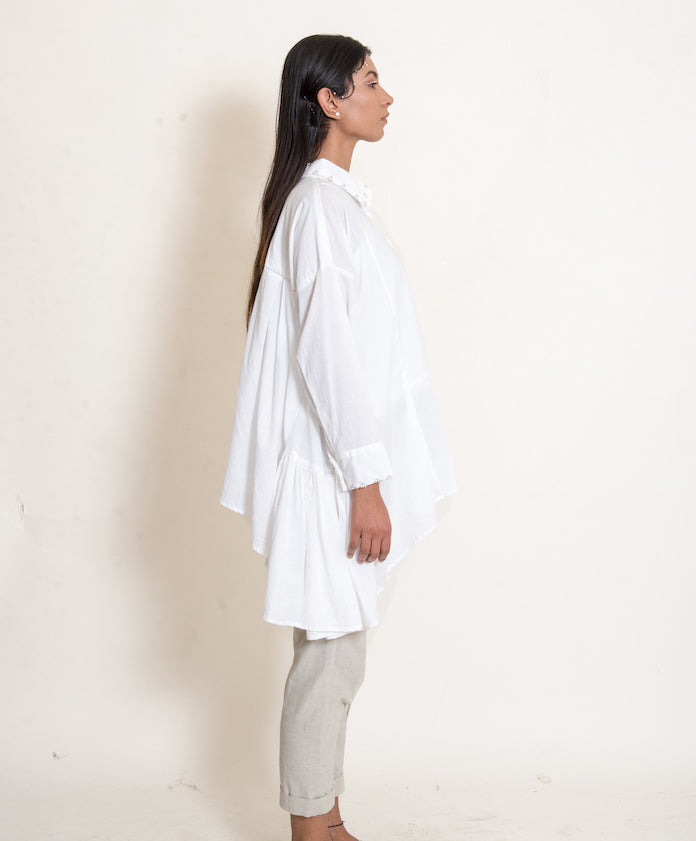 Otter Set (Top + Pants) Mul Cotton White - OurDve