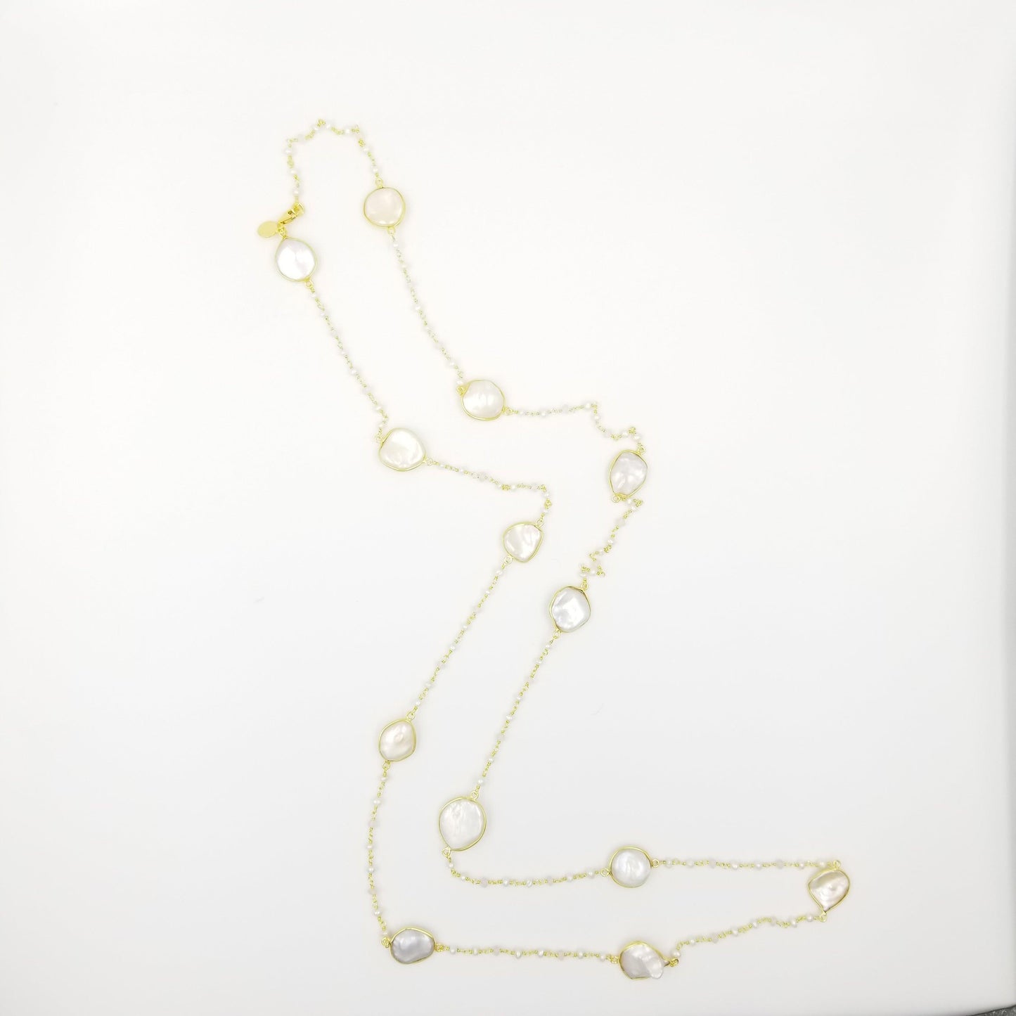 Oval Pearl Rose Quartz Necklace - OurDve