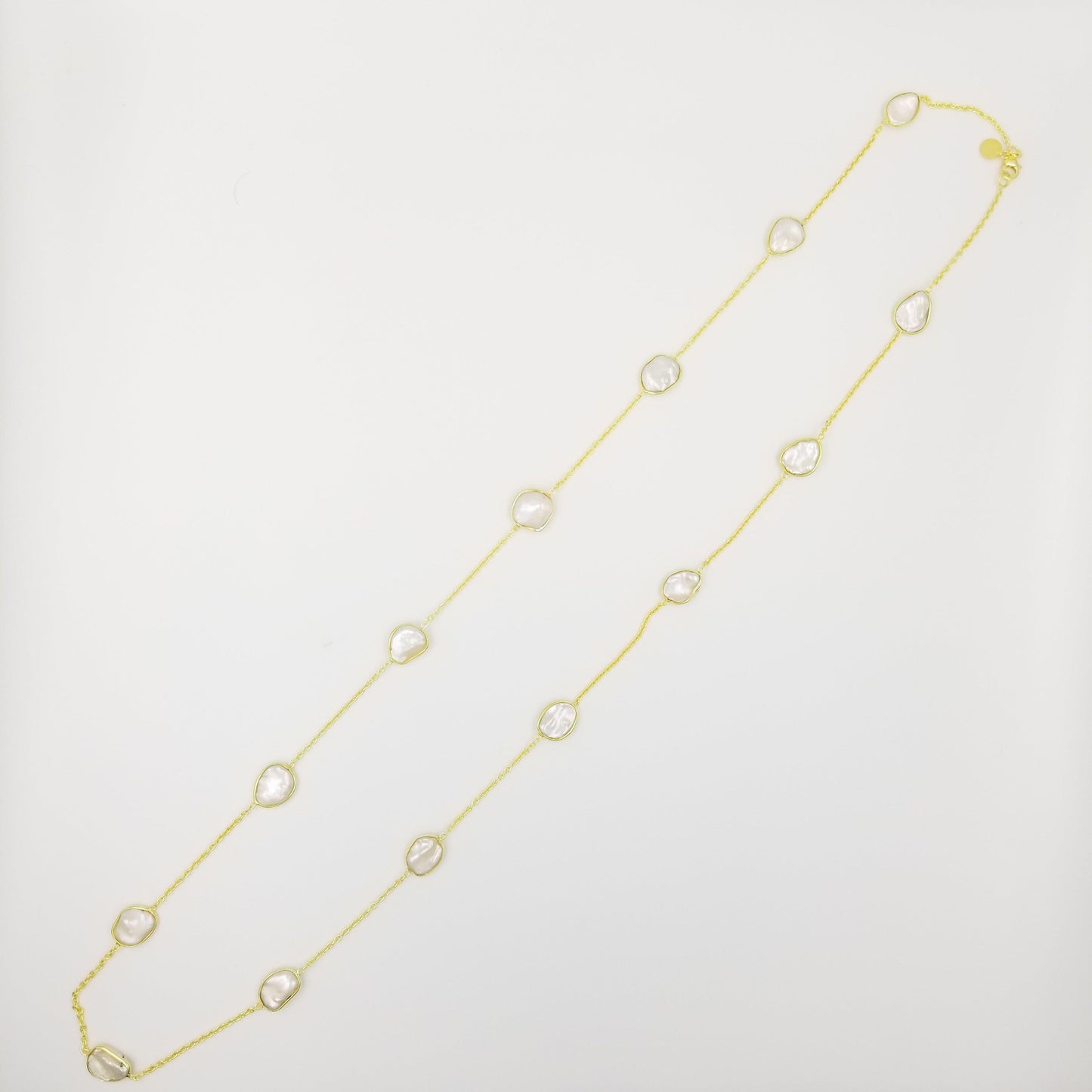 Oval Running Water Pearl Necklace - OurDve