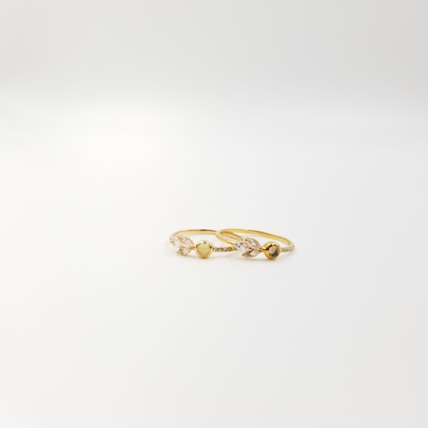 Petal Ring - Opal & Moonstone - OurDve