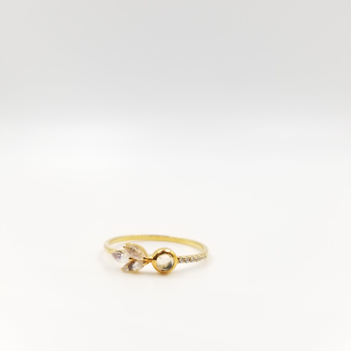 Petal Ring - Opal & Moonstone - OurDve