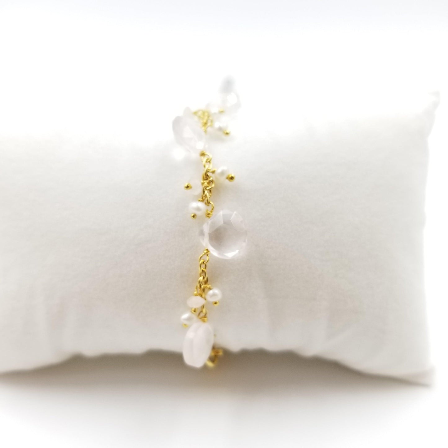 Rose Quartz Pearl Bracelet-Band - OurDve