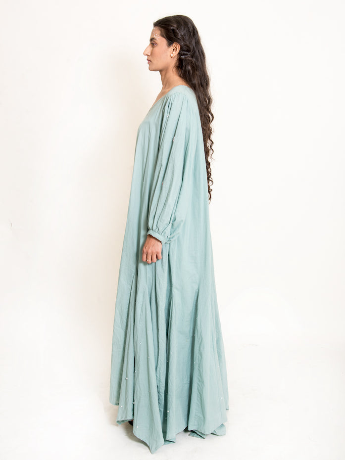Seeho Dress Mul Cotton - Mint Green - OurDve