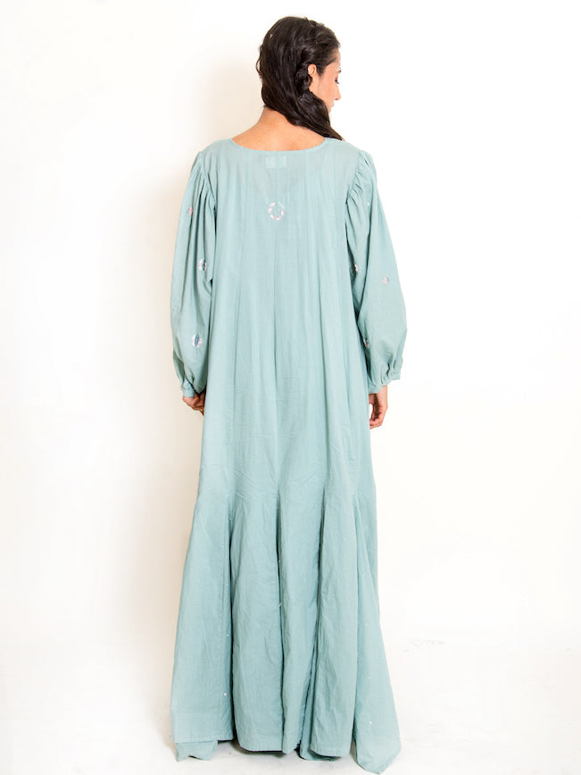 Seeho Dress Mul Cotton - Mint Green - OurDve