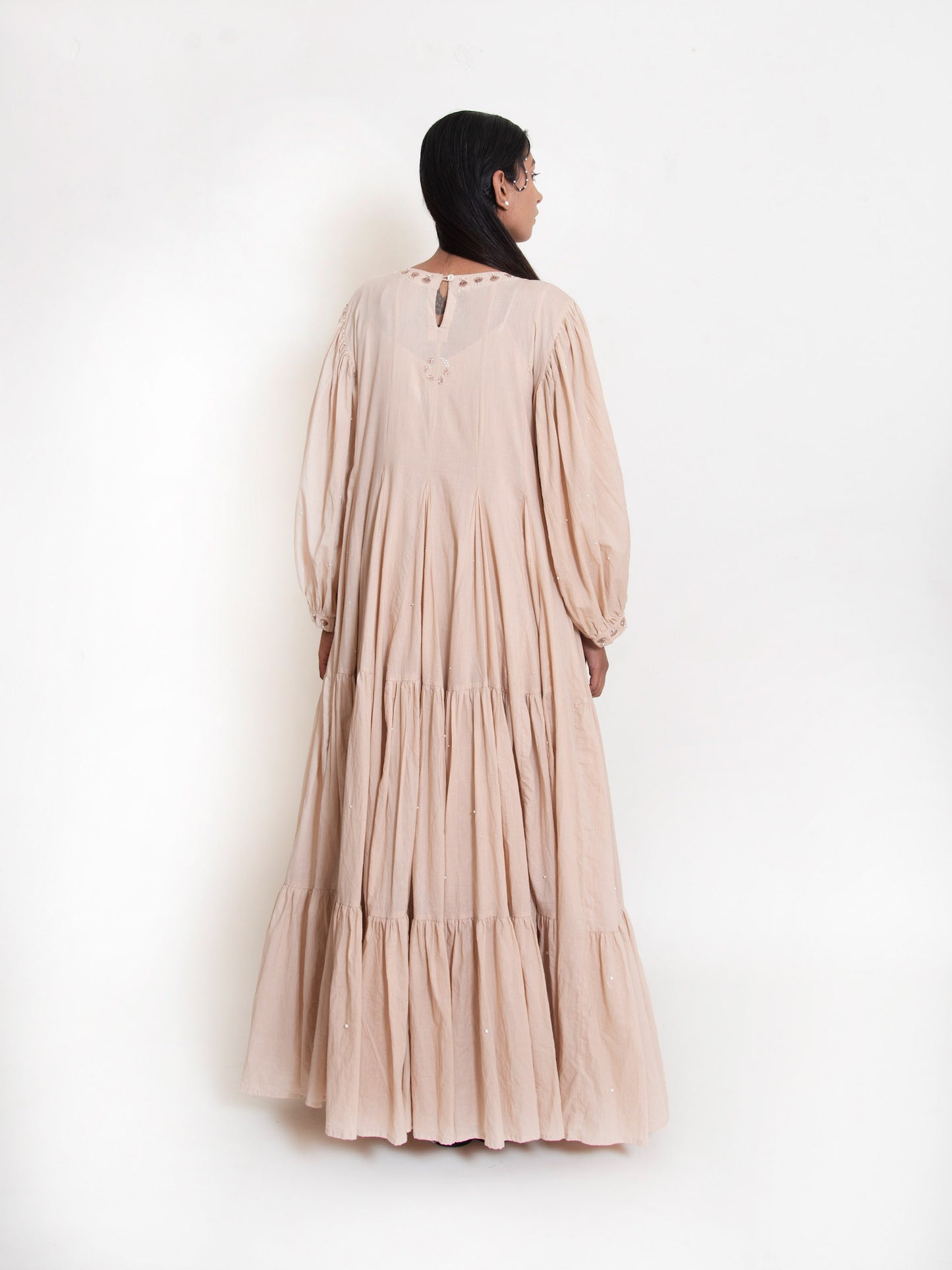 Shell Dress Mul Cotton - Ivory - OurDve