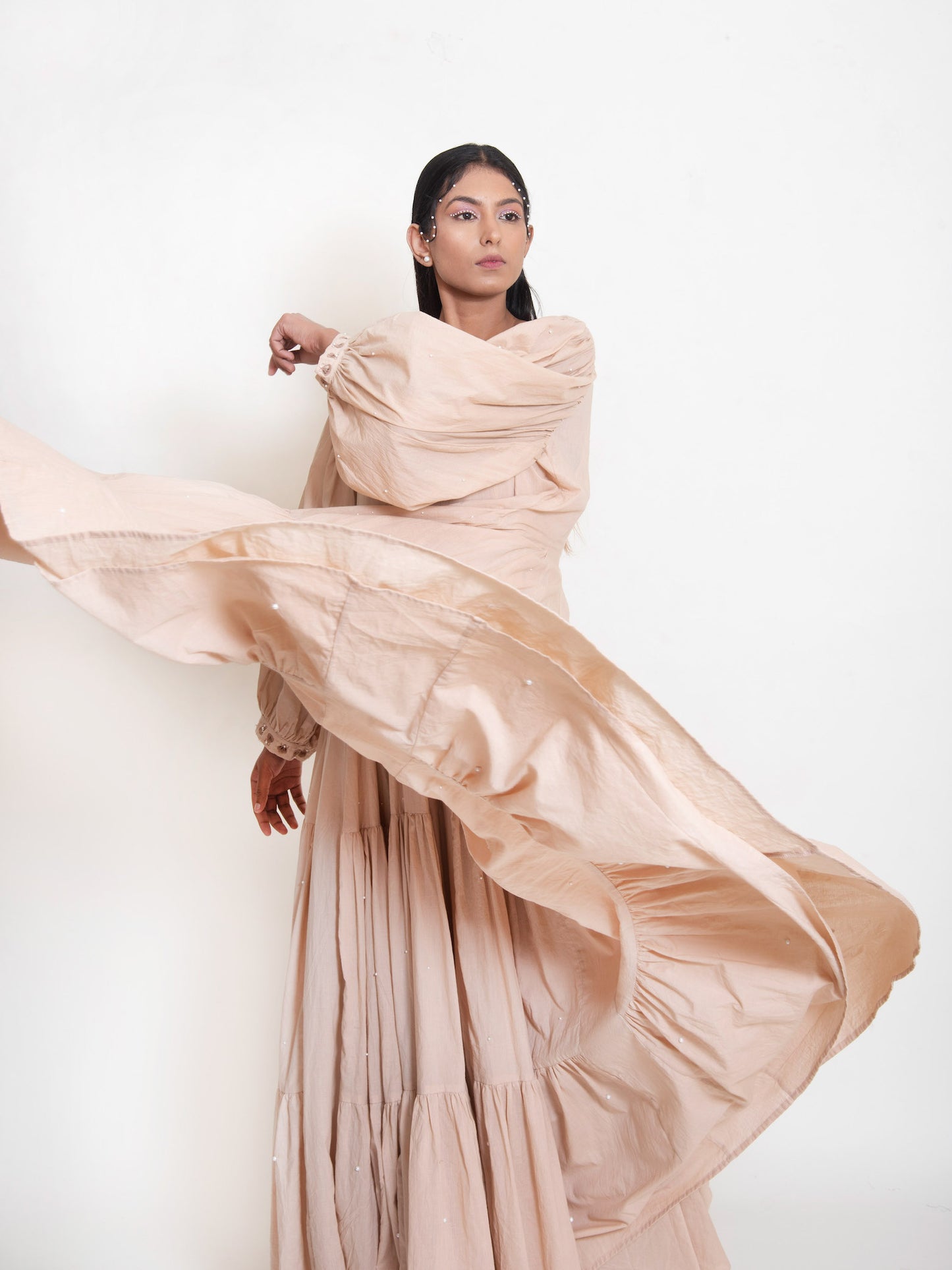 Shell Dress Mul Cotton - Ivory - OurDve