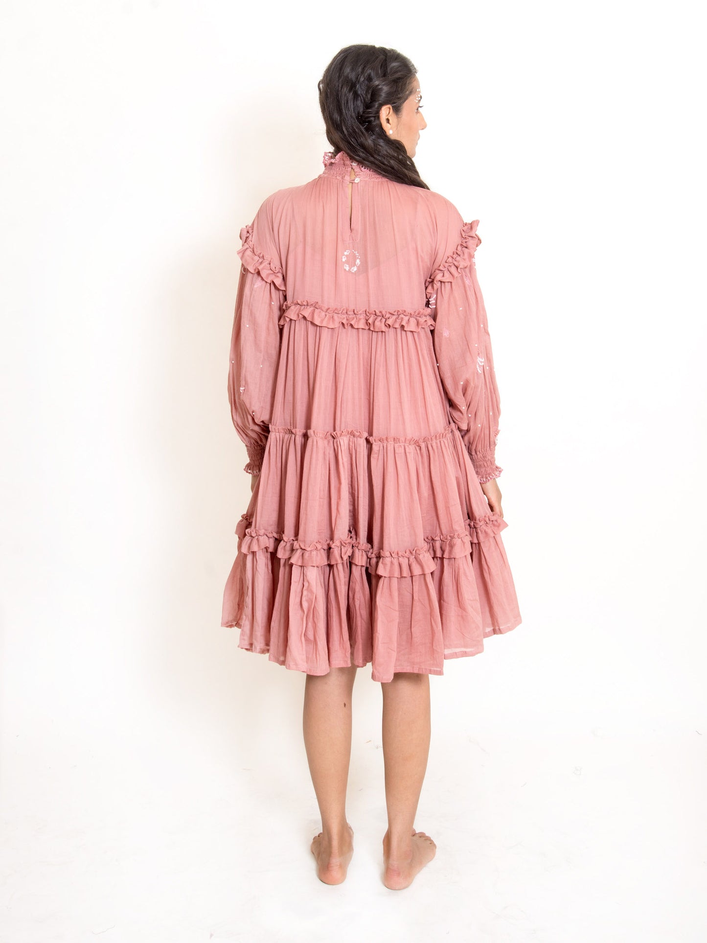 Squid Dress Mul Cotton - Onion Pink - OurDve