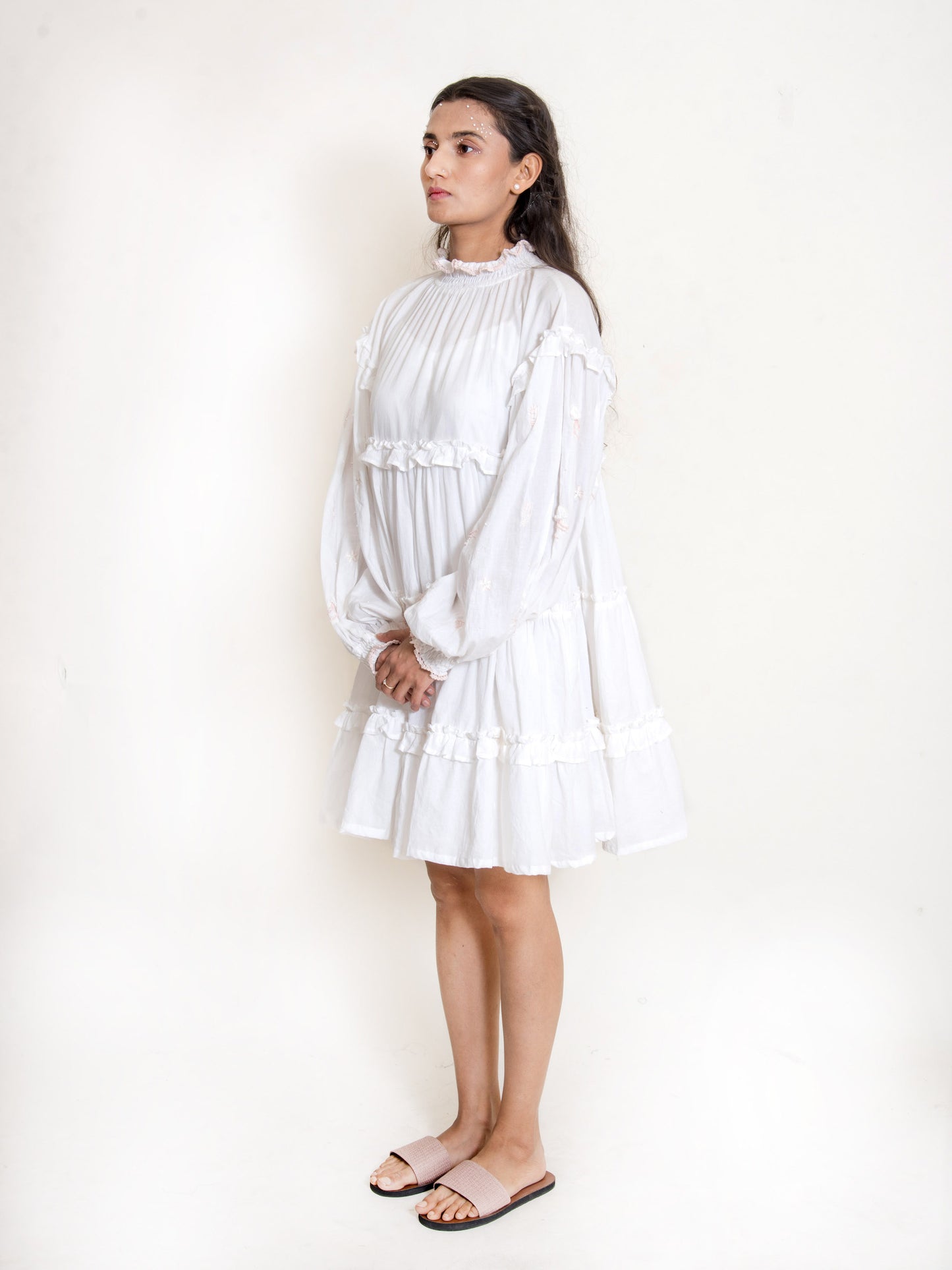 Squid Dress Mul Cotton - White - OurDve