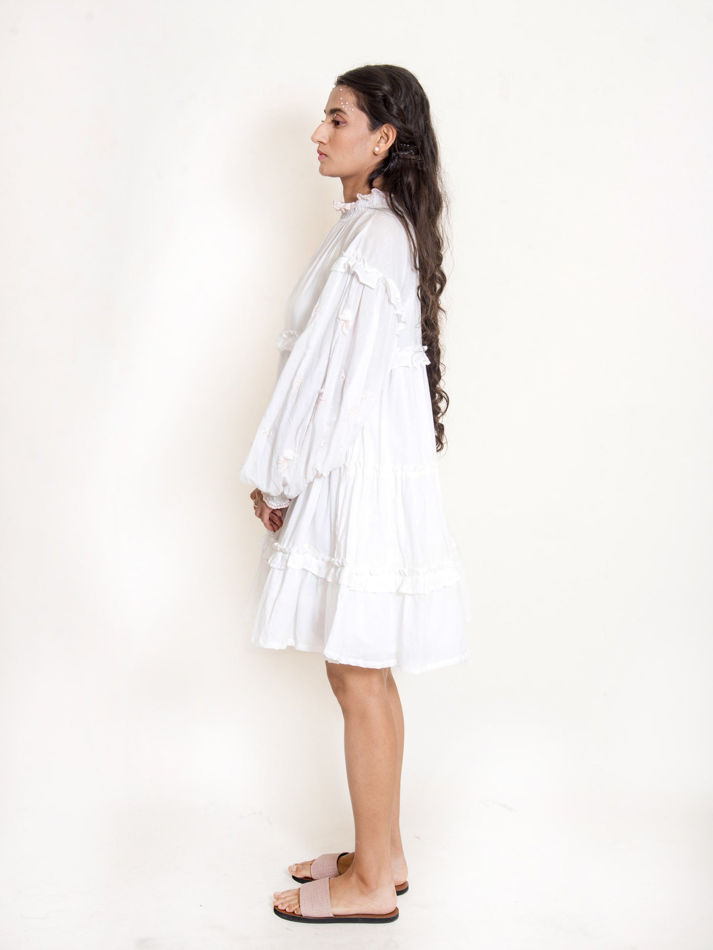 Squid Dress Mul Cotton - White - OurDve