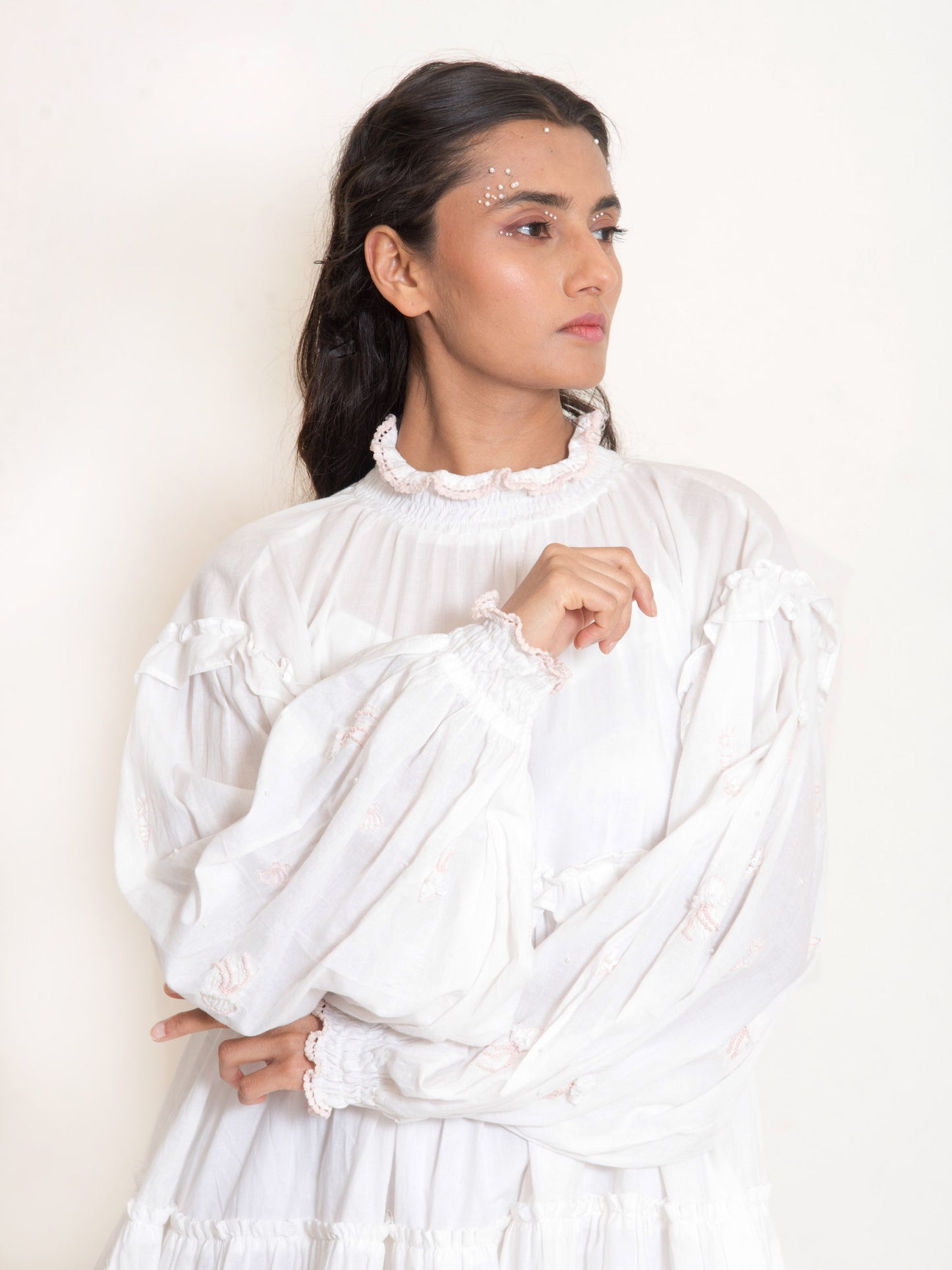 Squid Dress Mul Cotton - White - OurDve