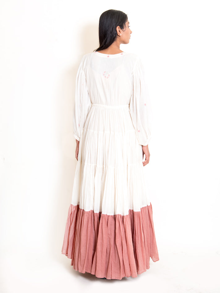 Stark Dress Mul Cotton - Beige - OurDve