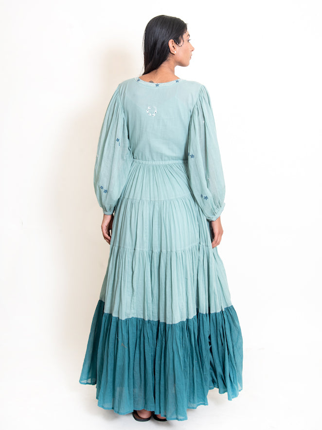 Stark Dress Mul Cotton - Mint Green - OurDve