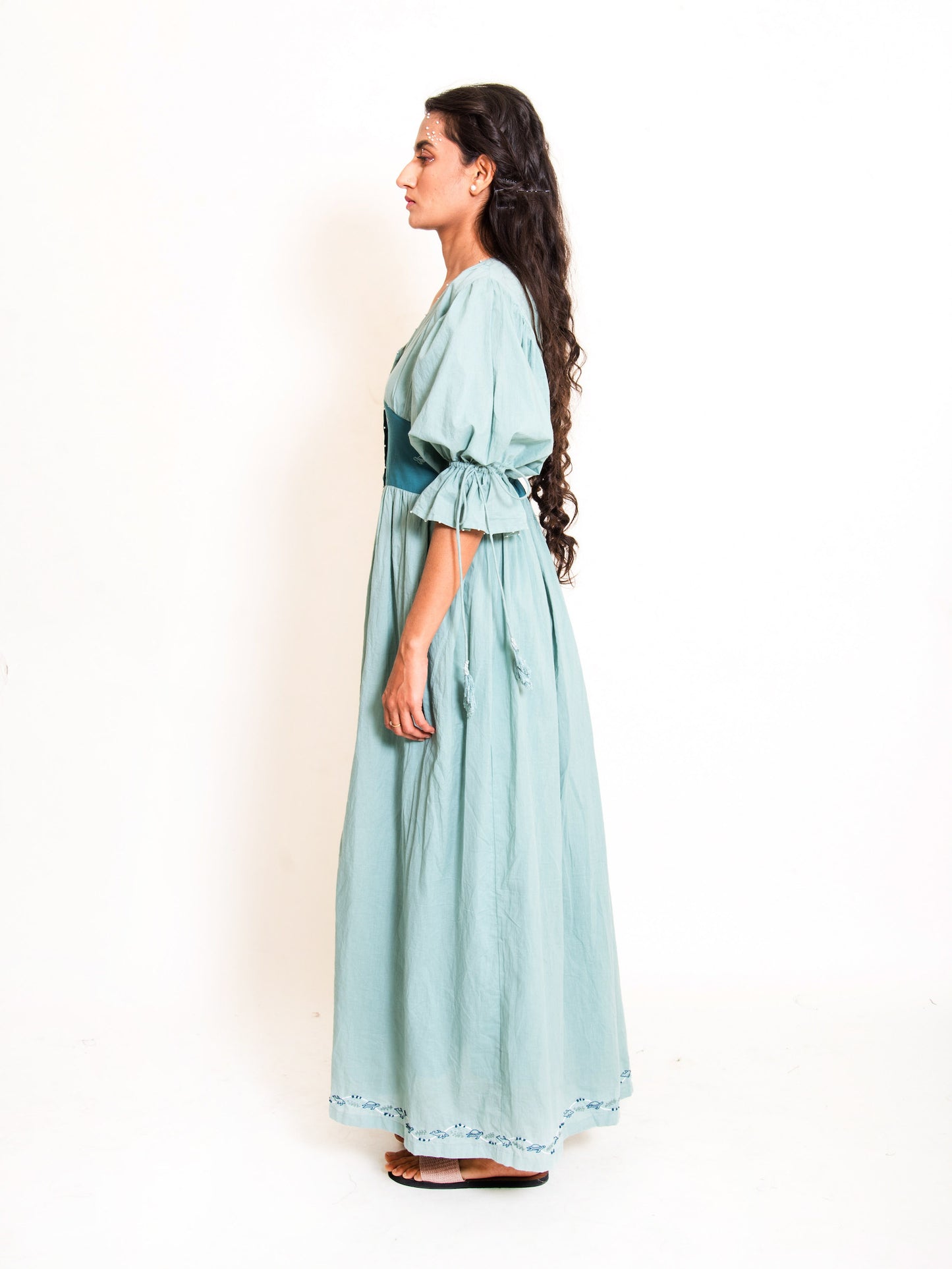Turt Dress Mul Cotton - Mint Green - OurDve