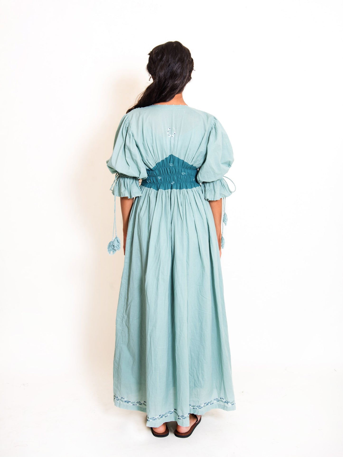 Turt Dress Mul Cotton - Mint Green - OurDve