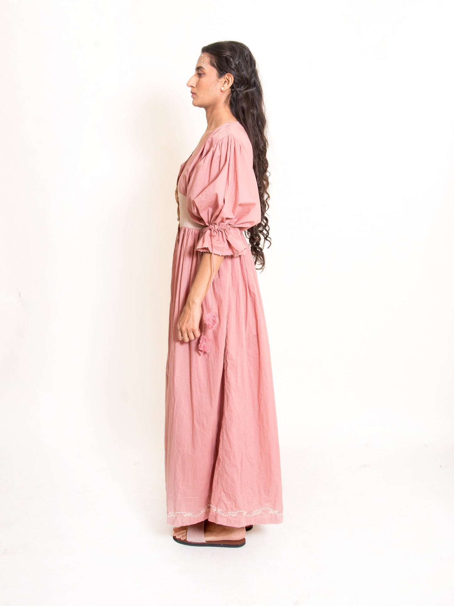 Turt Dress Mul Cotton - Onion Pink - OurDve