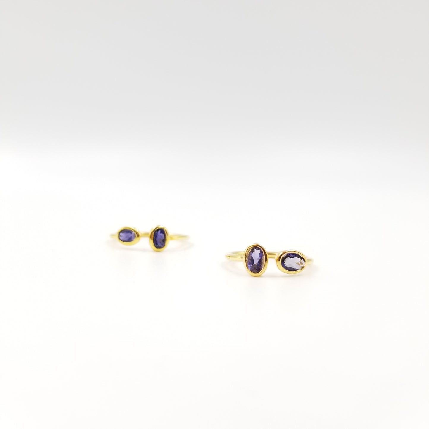 2 Stone Amethyst Ring - OurDve