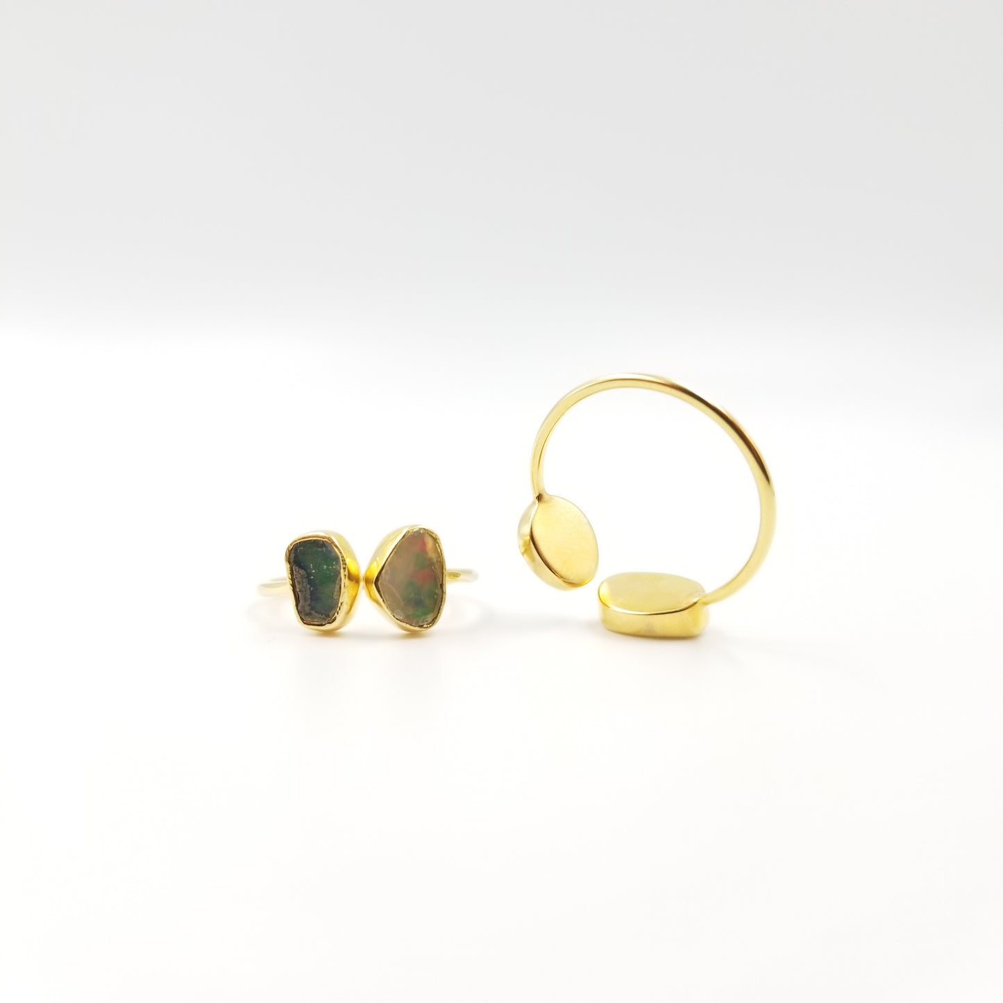 2 Stone Opal Ring - OurDve