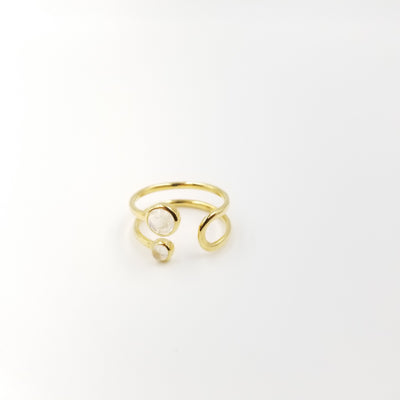 U Turn Moonstone Ring - OurDve