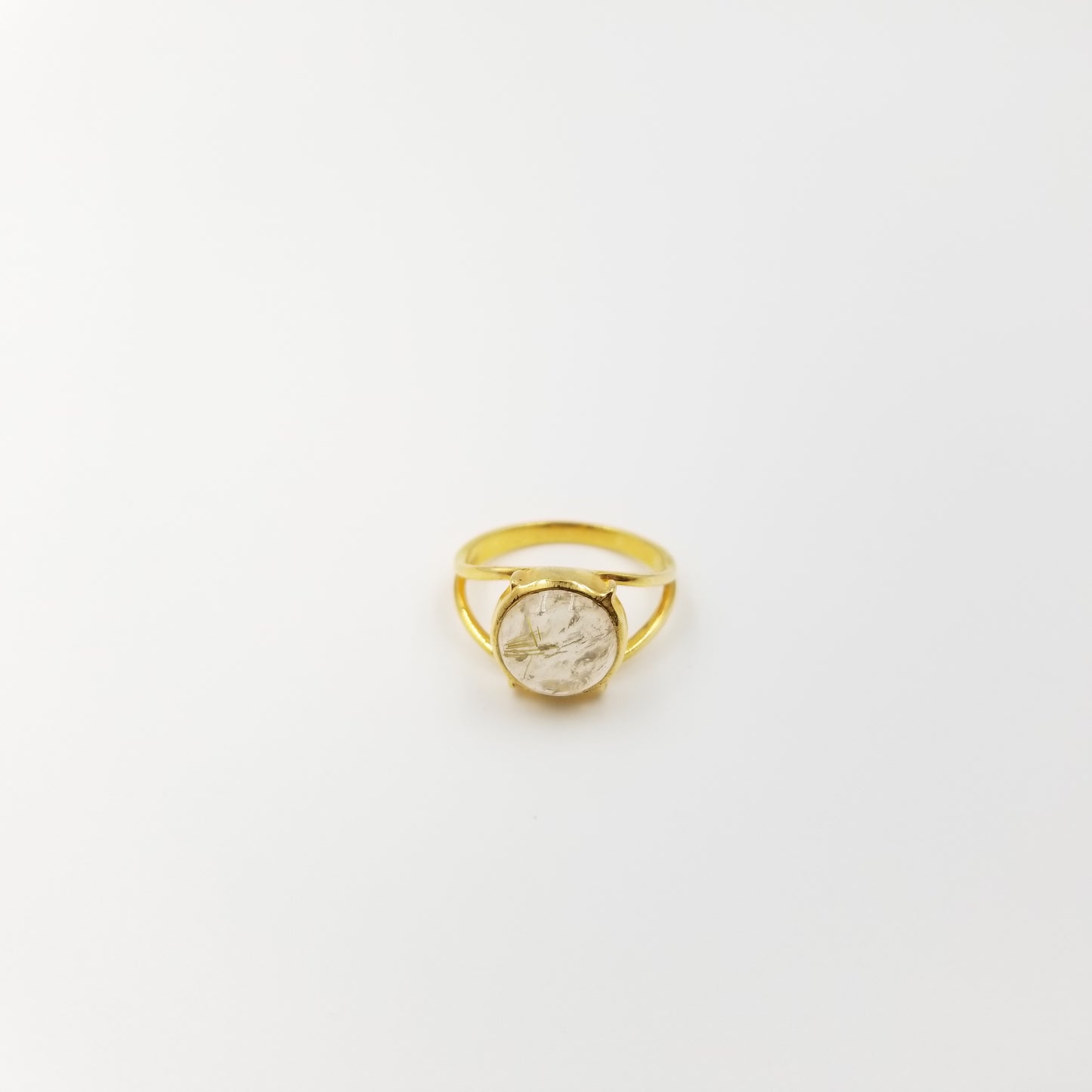 Yellow Rutile Stone Ring - OurDve