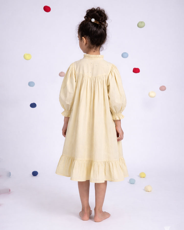 Tilly Dress - Lemon Yellow